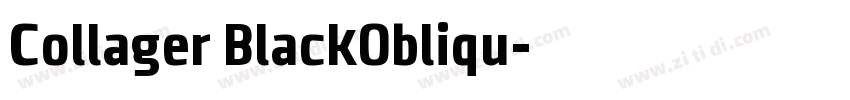 Collager BlackObliqu字体转换